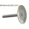 40mm Diamond Mini Saw Blade with Thread Stone Disc Granite Sandstone Concrete Lettering Carving Tool