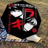 1PC Death Note Automatic Open/Close Umbrella with Windproof, 8-Rib Sturdy Canopy, Durable Ribs, Fashionable Design, Outdoor Accessory, Fun Prin, Holid