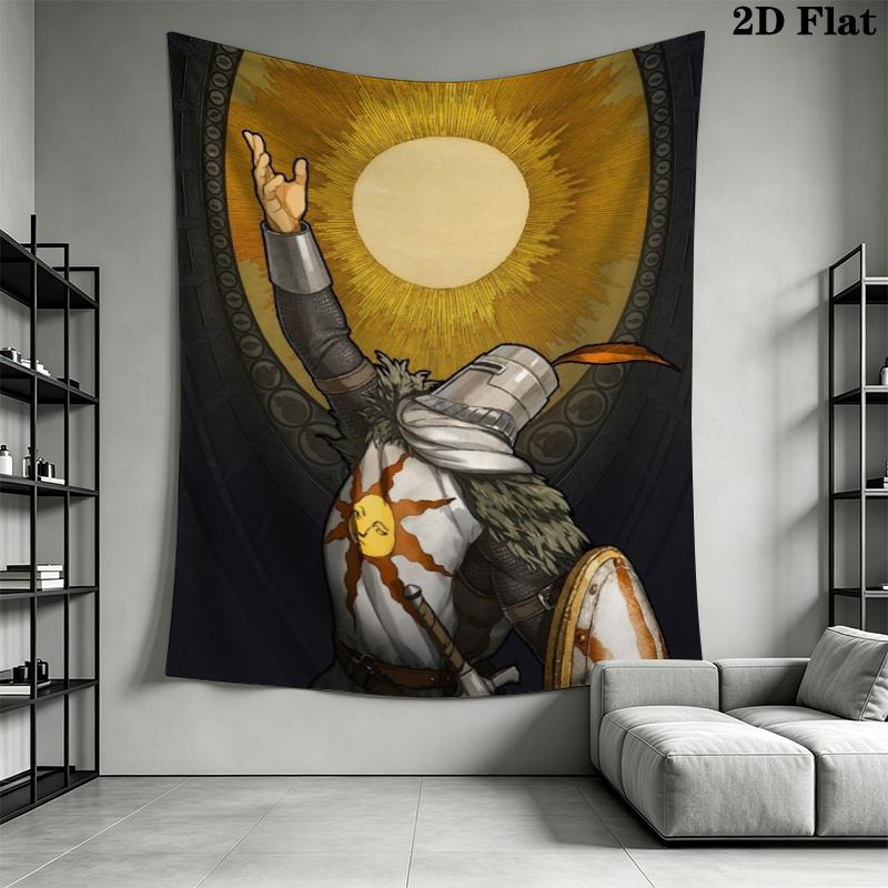 Dark Soul Wall Tapestry Aesthetic Wall Hanging Printed Fabric Blanket Decorative Tapestries for Bedroom Living Room Home Decor