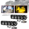 1/2pcs 5 Lens LED Light Spotlight Headlights White Yellow High Low Beam Driving Lamp 12V-80V Motorcycles Dirt Bike Trucks SUVs UTV ATV