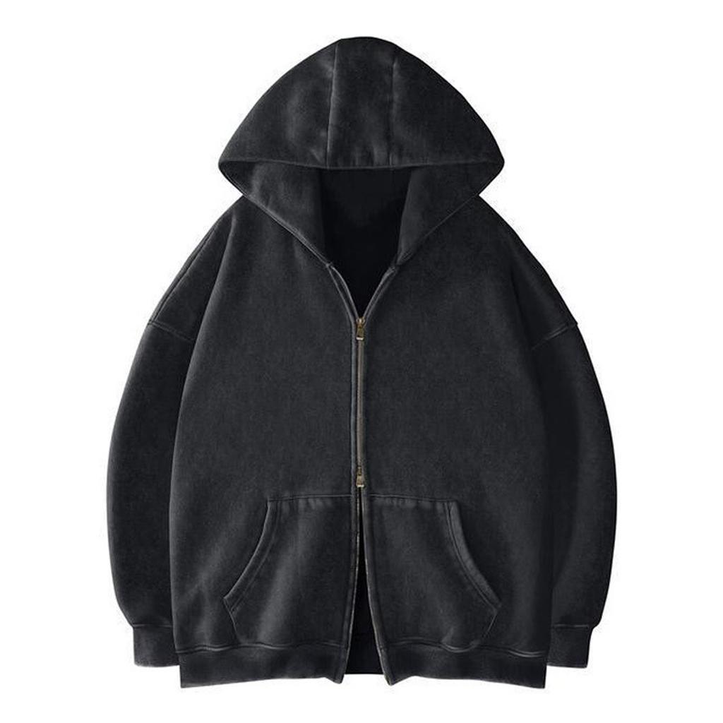 Women's Casual Color Zip-Up Hoodie Sweatshirt for Everyday Wear