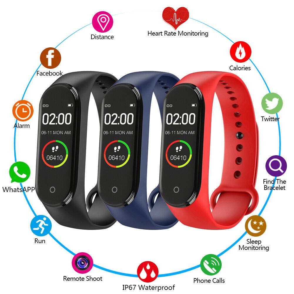 Buy M4 Smart Band Waterproof Global Version Fitness Tracker Watch Sport  Bracelet Touchscreen For Xiaomi at affordable prices — free shipping, real  reviews with photos — Joom