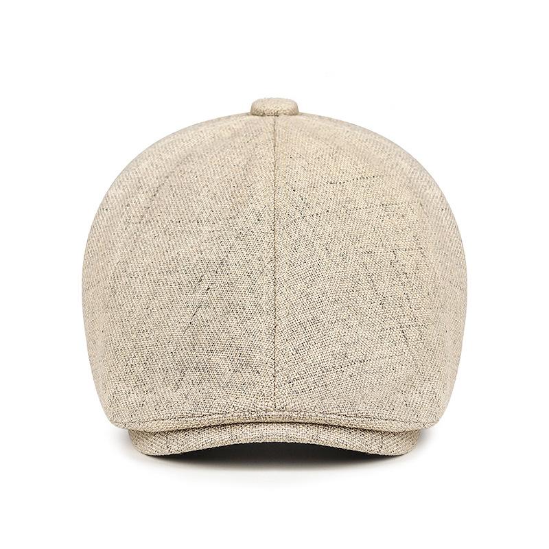 Solid Color Forward Hat Spring and Summer Women's Retro Cap Men's Casual Versatile Beret