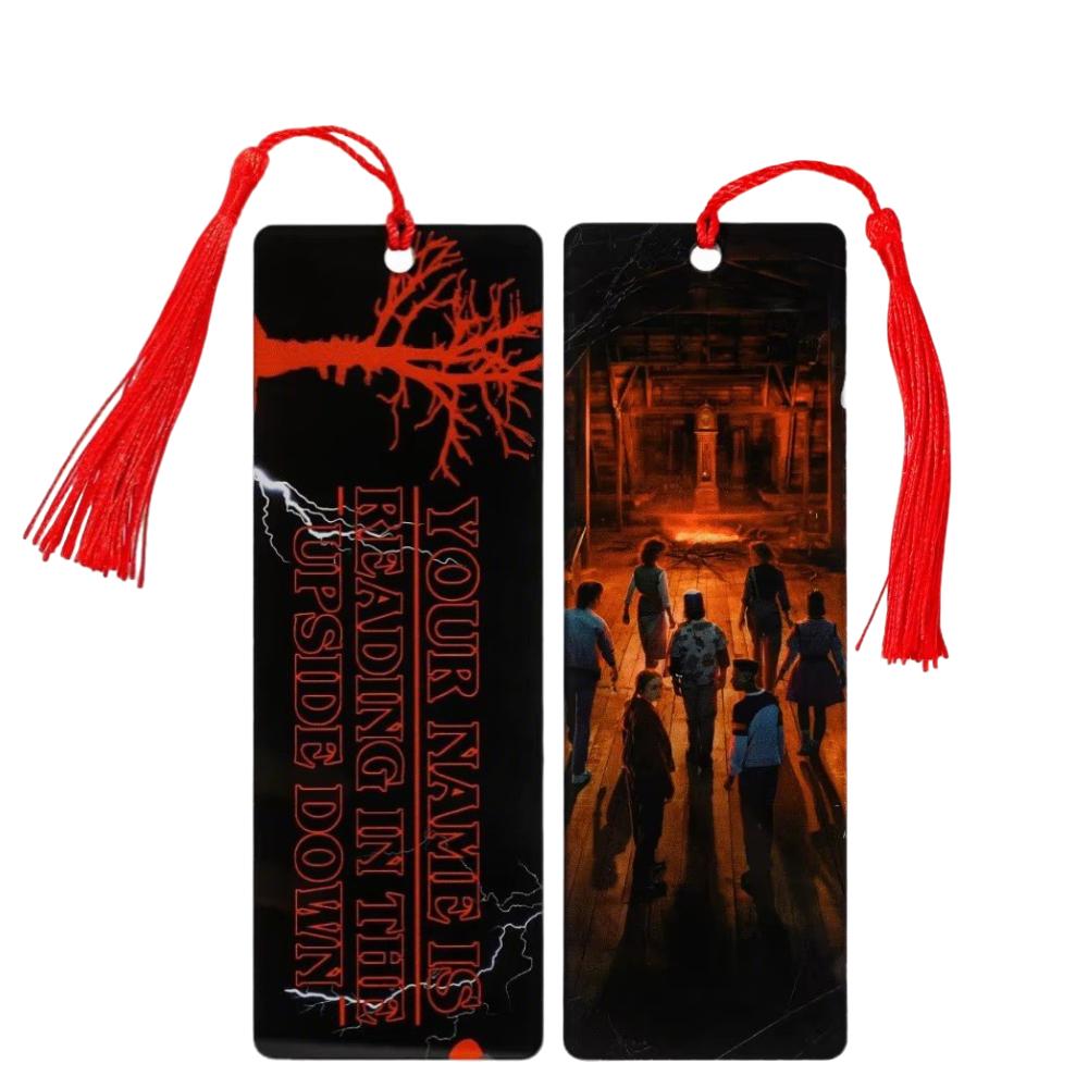 Hot Creative Reader Accessories Movie Horror Acrylic Bookmark Withtassel For Bookworm Student Stationery Teacher Office Supplies