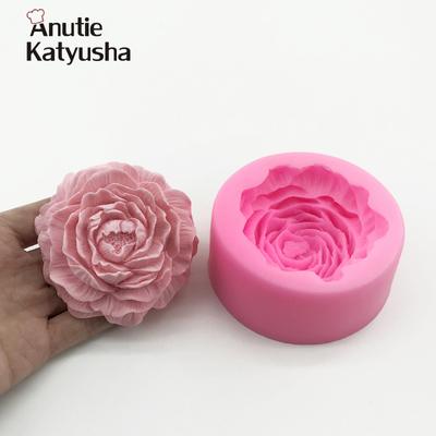 Didelės gėlių formelės Silikoninis fondantas tortų muilas želė ledo šokolado puošmena kepimo priemonė 3D rožių formavimo molio derva menas pasidaryk pats