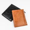 1pc Vintage Men Leather Wallet Short Slim Male PursesMoney Credit Card Holders Men Wallet Money BagZipper Coin Purse