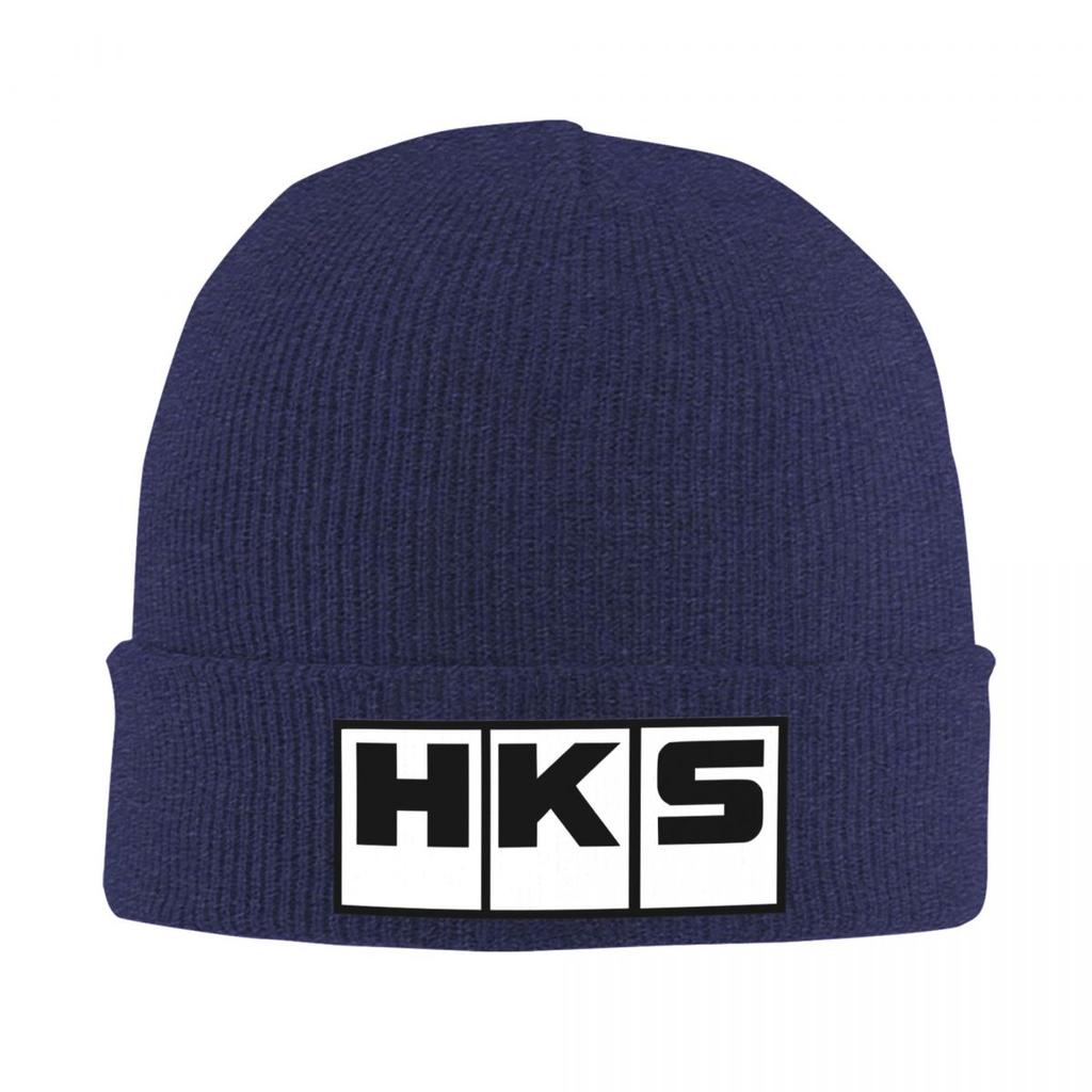HKS Warm Knitted Cap Hip Hop Bonnet Hat Autumn Winter Outdoor Beanies Hats for Unisex Adult