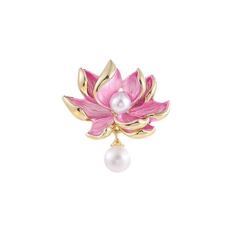 2023 Vintage Chinese Pearl Brooch: Elegant Cheongsam & Hanfu Pin Accessory