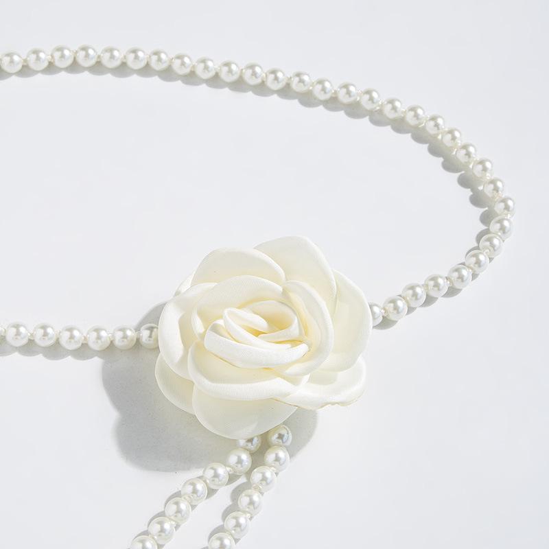 Fashionable Sweet Waist Chain Elegant Camellia Waist Chain Texture Hanfu Dress Decorative Waist Chain
