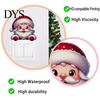 Easy Peel And Stick Wall Art Christmas Switch Stickers, Removable Santa Claus/Puppy/Reindeer/Elf/Pickup Truck Light Self Adhesive Festive Stickers