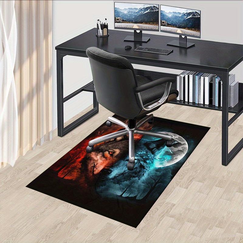 

1pc. Fantasy Wolf Moon Home Decor Rug Office Carpet Chair Cover Outdoor Gift 60cm by 90cm