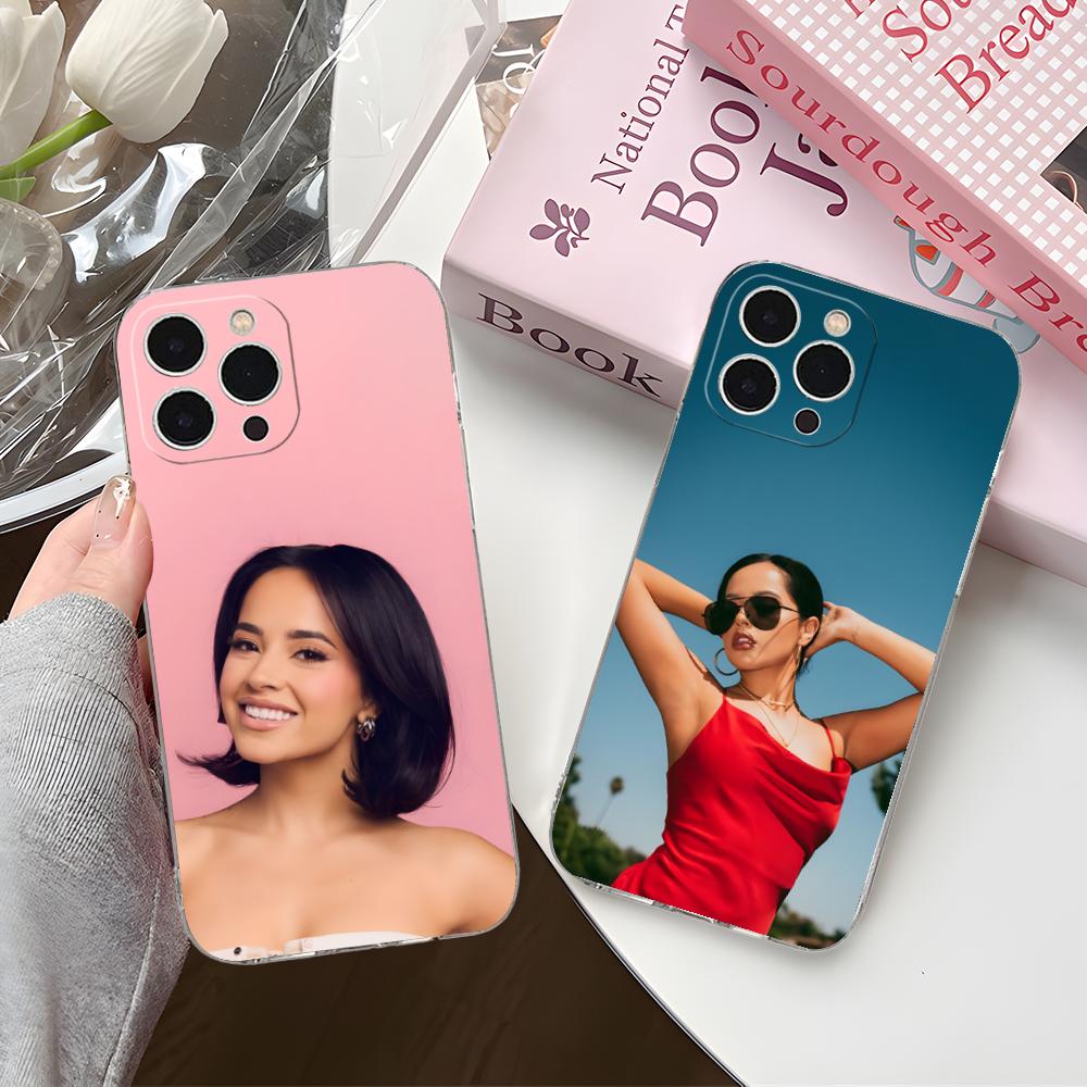 Fashion Becky G Mobile Phone Case for iPhone 16 15 14 13 12 11 X XR XS 8 6 Pro Max Plus Mini Clear Colour Protective Pretty