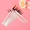 12PCS Pearl White Paintbrushes Nylon Hair Painting Pen Paint Brush Set  Acrylic Art Creation