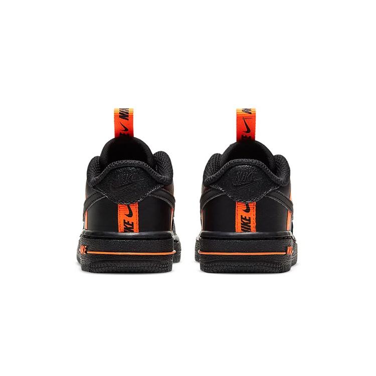 (TD) Nike Force 1 LV8 KSA 'Worldwide Pack - Black Total Orange' Baby CT4682-001