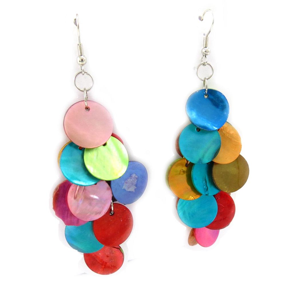 Les Trésors De Lily [K6496] - Multicolored 'Kilimanjaro' Earrings