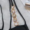 Bikini Crystal Diamond Swimsuit Bandage Cutout Split Swimsuit