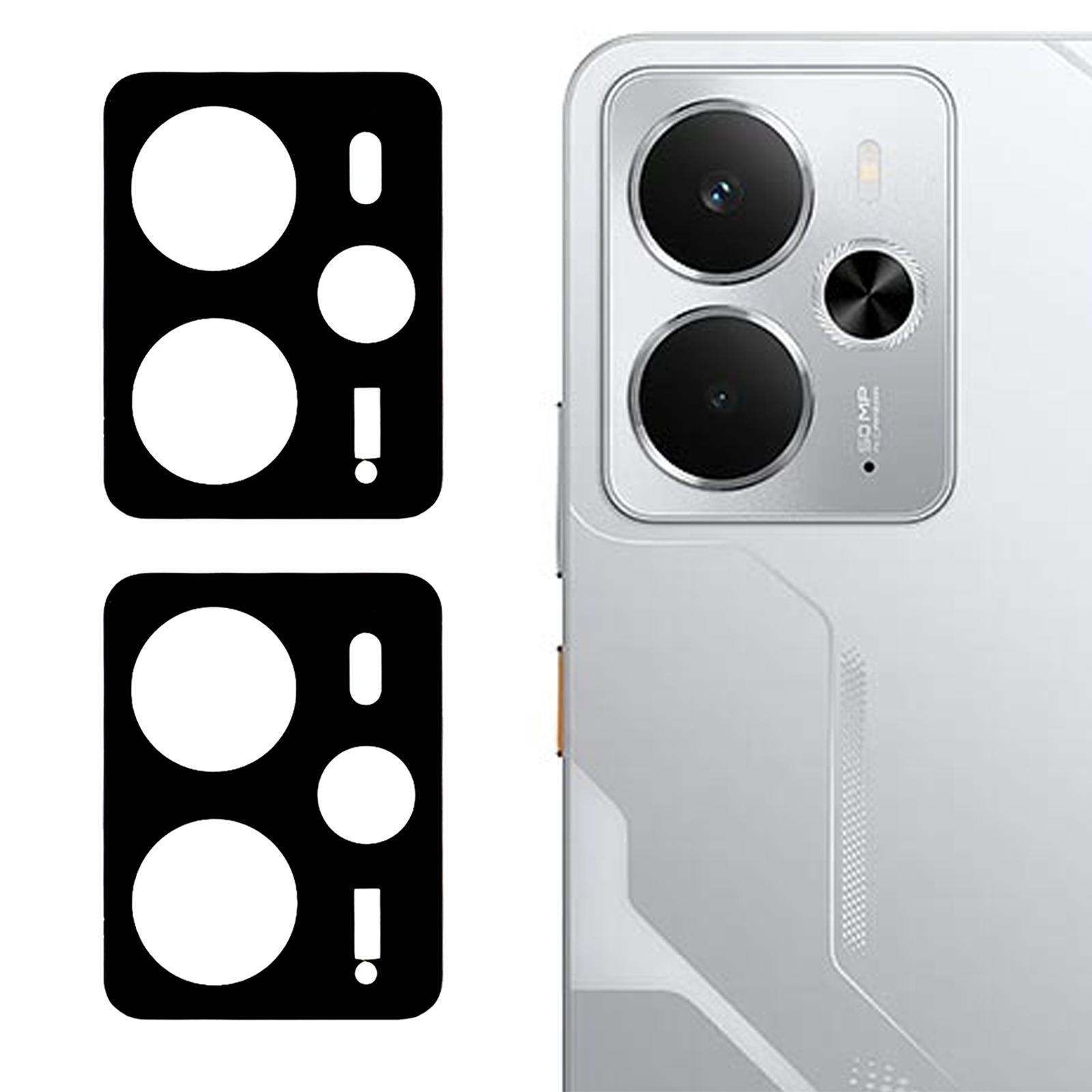 

2Pcs For Realme 14 5G Camera Lens Protector Silk Printing Lens Film 3D Arc Edge A