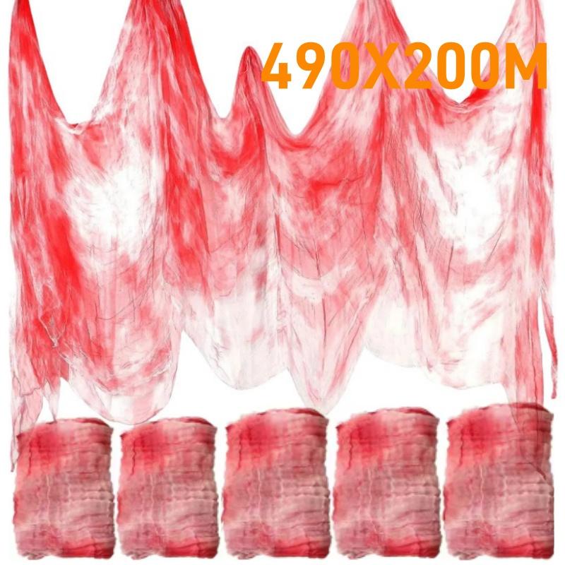 10/1pcs Halloween Black Gauze Yarn Creepy Cloth Horror House Scary Party Gothic Prop Outdoor Home Halloween Party Decor Supplies