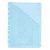 5 Pcs Discbound Notebook Dividers with Pockets 7x9.25 Inch 9 Hole Water Proof Dividers for Planner Organizer 5 Colors