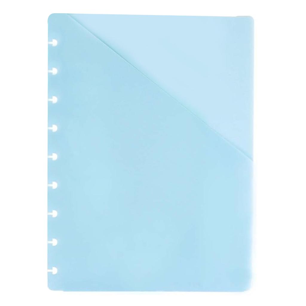 5 Pcs Discbound Notebook Dividers with Pockets 7x9.25 Inch 9 Hole Water Proof Dividers for Planner Organizer 5 Colors