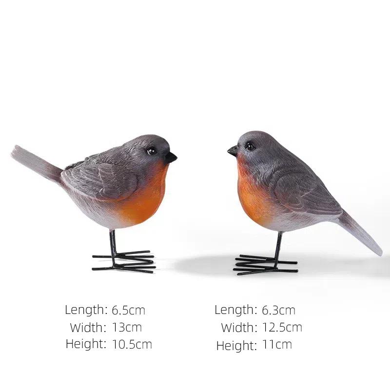 Gardening Mockingbird Animal Bonsai Ornament Garden Scene With Resin Crafts Soft Decorations