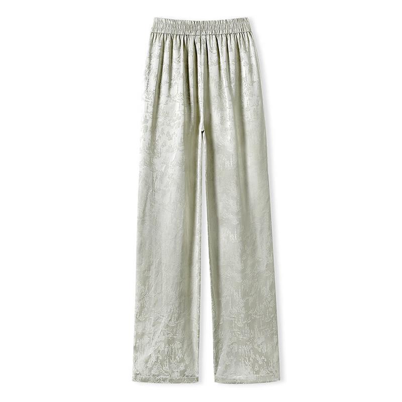 Taichi Women's Retro Jacquard Wide-Leg Pants
