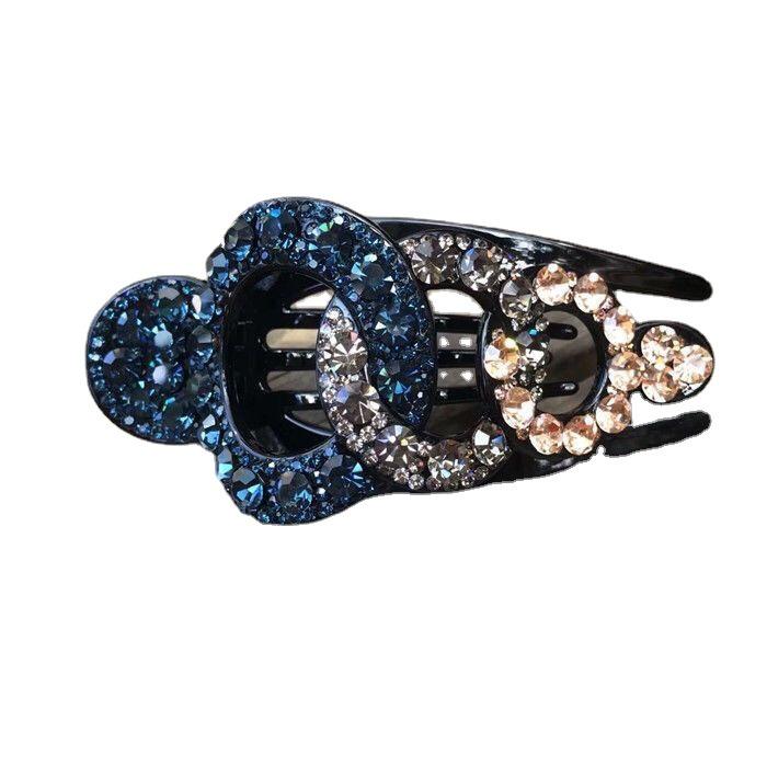Korean Rhinestone Extra-Large Fashionable Duckbill Hair Clip for Moms
