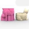 Succulent Planter Silicone Molds Cat Flower Pots Epoxy Resin Mould for DIY Candle Holder Pen Holder Vase Mold Home Decor