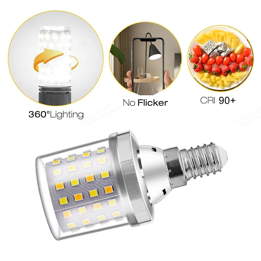 Mini LED Corn Bulb E27 E26 E14 E12 B22 B15 9W no/flicker base 6500k White Warm Lamp lamp 85/265V Cold 3/colors living 2835/SMD