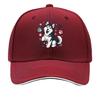 Playful Husky Smiling Pet Illustrati Hip Hop hat Fashion Outdoor Sports Sandwich Baseball Cap