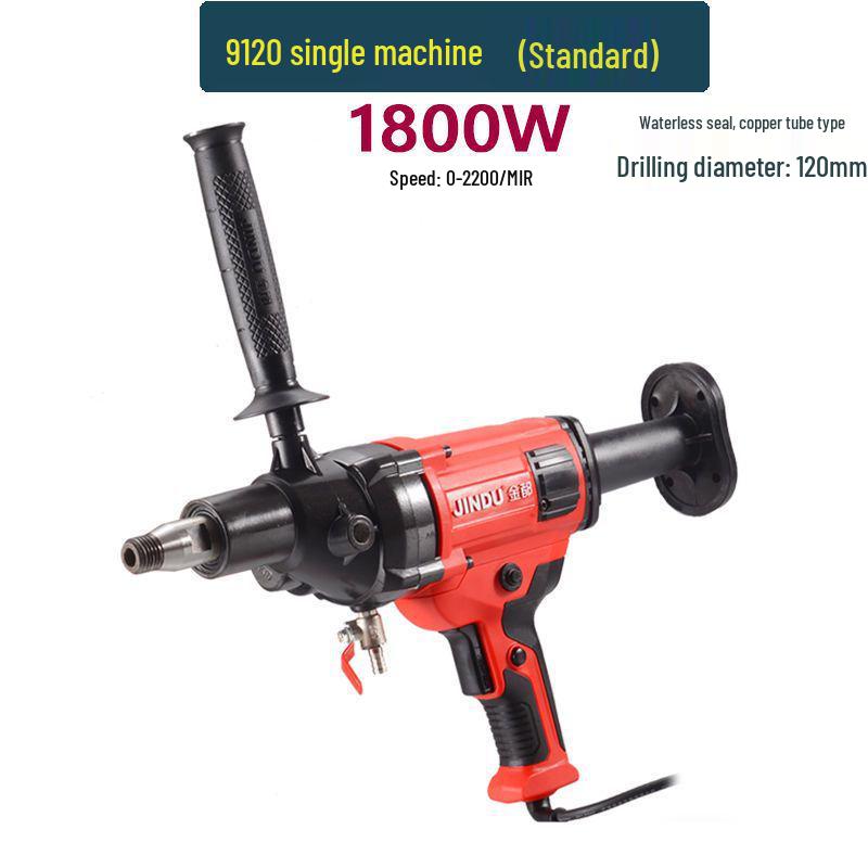 Jindu Dual-Use High Power Handheld Diamond Core Drill Machine for Concrete and Air Conditioner Installation