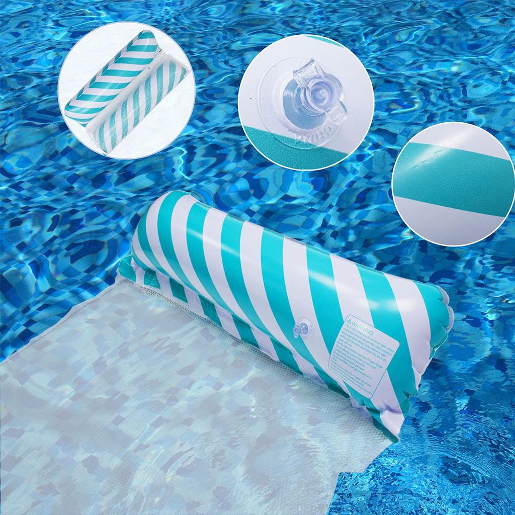 Siyzda Float Float for Adults Float Bed Water Hammock Strong Buoyancy Summer Beach Play Water Play Summer Pool Party Beach Sunbathing 130x70cm Heat