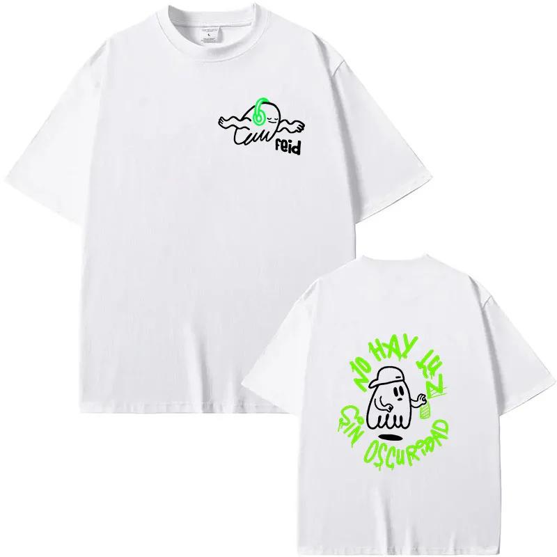 Herren T-Shirts Rapper Feid Ferxxo Mor Hab keine Angst vor der Dunkelheit Damen Kleidung Vintage T-Shirts Baumwolle O-Ausschnitt Oversized T-Shirt