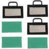 A08R 3Sets 499486 Air Filter Kit for 499486S 698754 Intek V-Twin 18-26 HP Tractor Lawn Mower Pre-Filter 273638 273638S