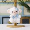 Fluffy Sheep Plush Keychain Cute Soft Furry Charm for Luggage Decor Kids Christmas Holiday Souvenir Gifts