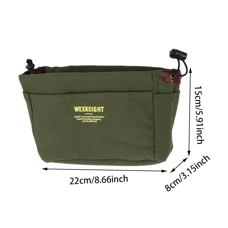 

Холщовые органайзеры для хранения на шнурке, многокарманная сумка-вкладыш, легкий разделитель для сумки, портативная дорожная сумка для хранения