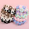 Fashion Women Girls Headbands Knitting Yarn Flower Headbands Cute Flower with Teeth Hairbands Winter Hair Accessories
