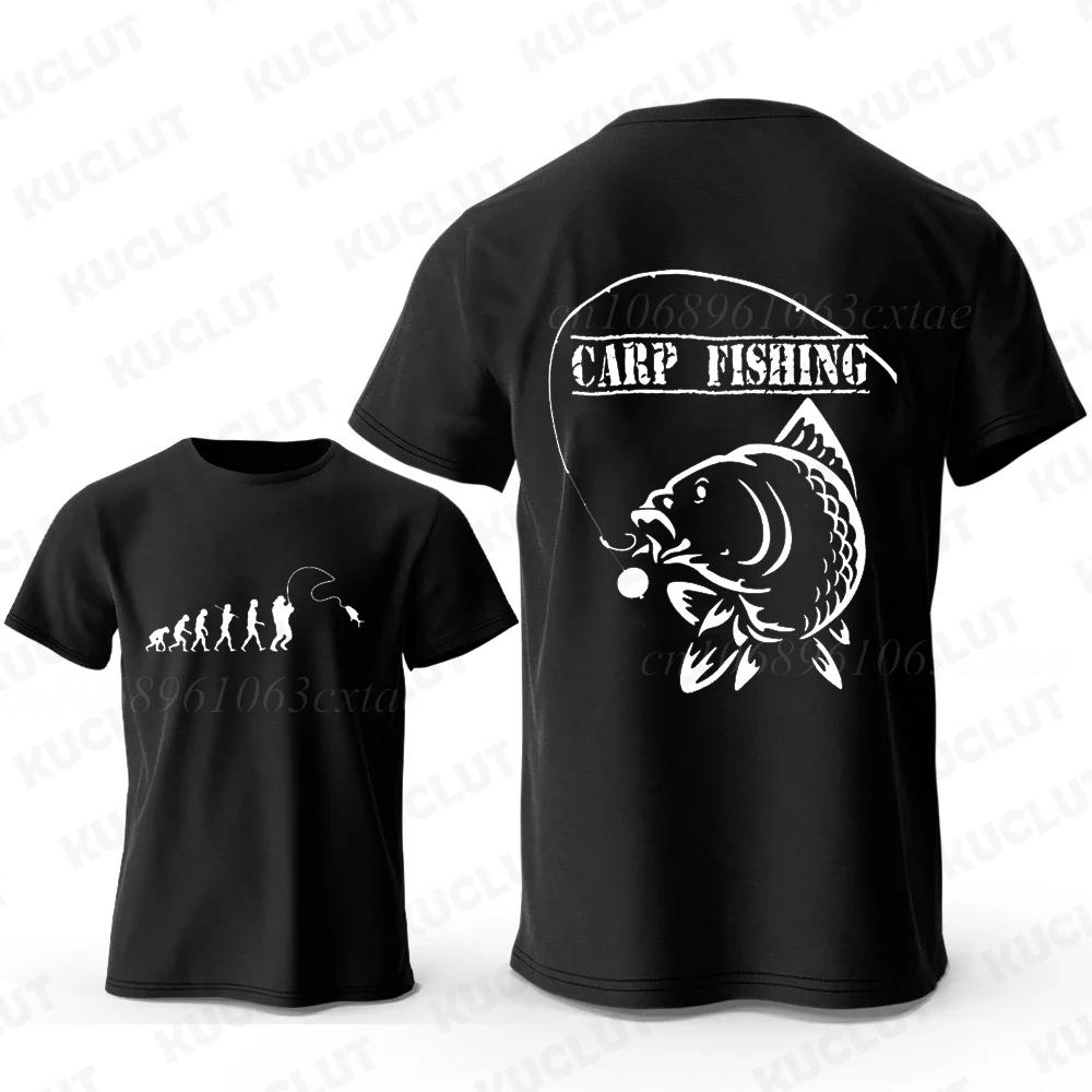 Eat Sleep Fishing Heartbeat Unisex T-Shirts Tops Unisex Fisherman Fish T-shirt Short Sleeve Fashion Brand Loose Tee Shirt for Male