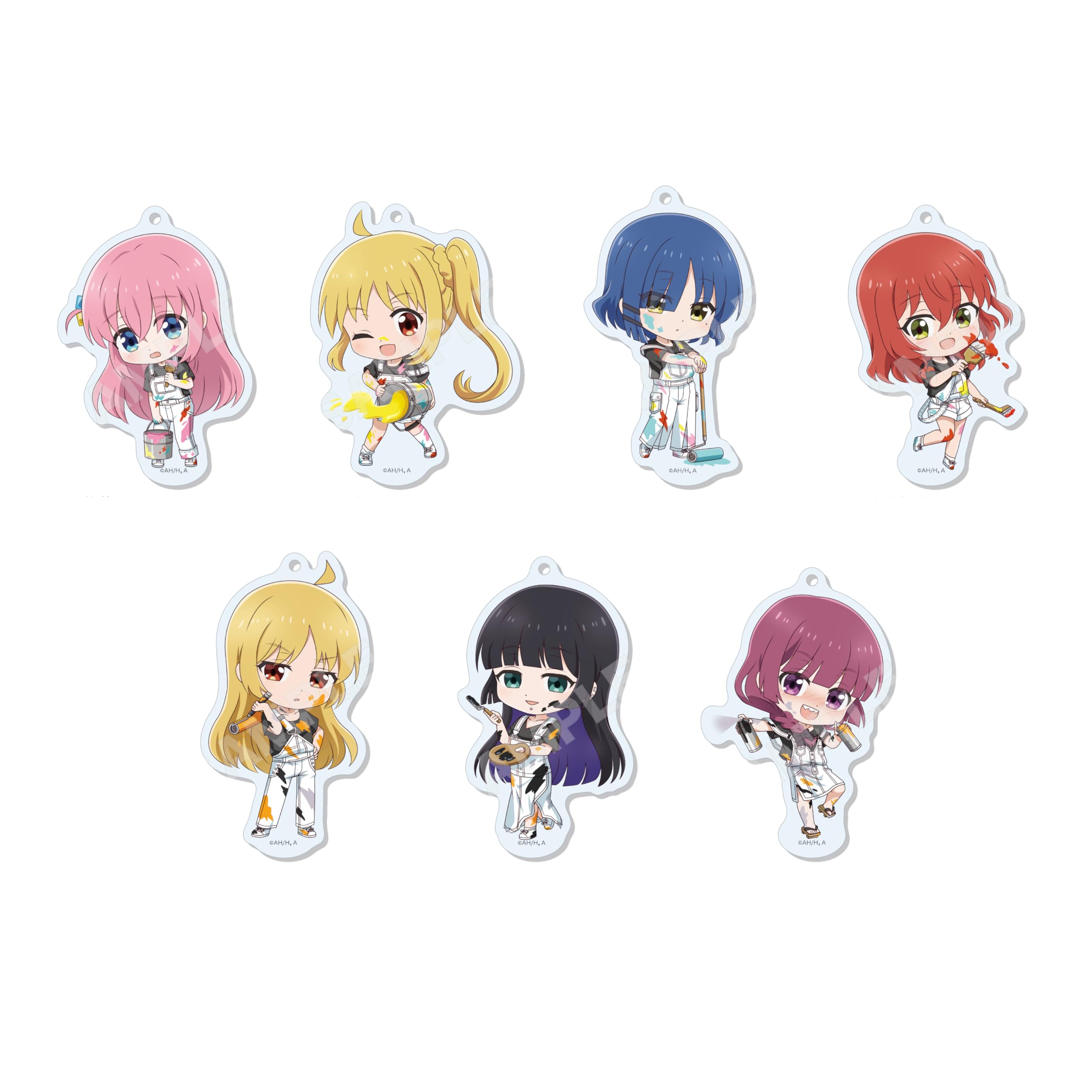 

Anime the Round Stand Keychain 3rd Edition Box Bocchi Rock! 7-Piece
