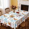 Thanksgiving Tablecloth Autumn Pumpkin Exquisite Polyester Printed Tablecloth OilProof And AntiFouling Holiday Decorative Table Cloth