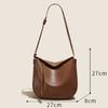 Borsa a Spalla Grande Capacità in Vera Pelle, Nuova Borsa Tote da Lavoro da Donna, Borsa a Tracolla alla Moda e Versatile