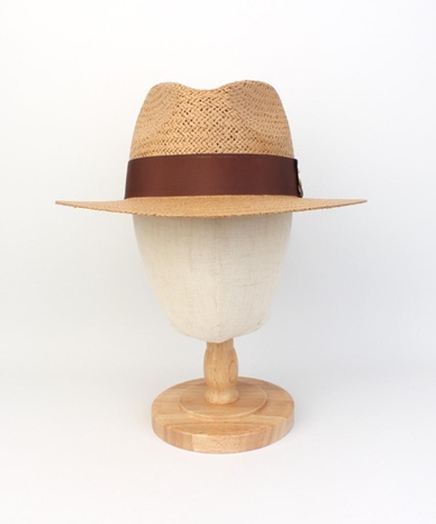 Yunibeosyeolkemiseuteuli Br Line Summer Brown Fedora - Big Size Summer Fedora