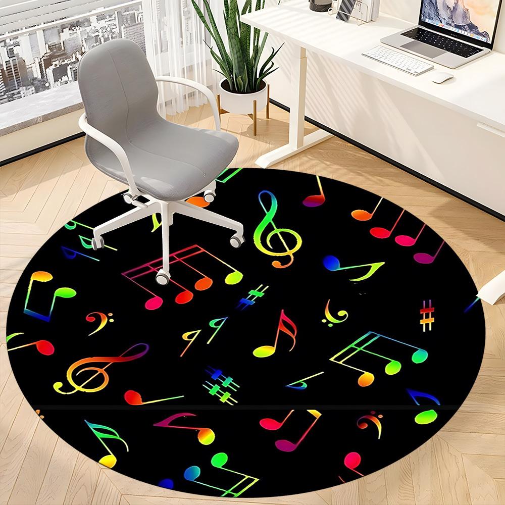 1pc Music Notes Carpet for Office, Non-slip, Soft and Durable Office Rug, Perfect for Office Yy260128004