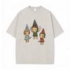 Hot Sale Yoshitomo Nara Vintage Washed Tshirt Men Women Casual Funny T Shirt Male Cotton Oversized Short Sleeve Tops Streetwear