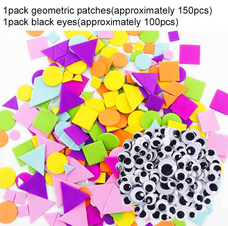 

Геометрические наклейки из пеноматериала, игрушка-пазл с активными глазами, игрушки для раннего развития, самоклеящиеся наклейки из ЭВА, детское DIY-искусство, изготовление TMZ