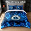 Set Biancheria da Letto Design Club Brugge FC 1 Copripiumino + 2 Federe Morbido Traspirante Biancheria da Letto per la Casa