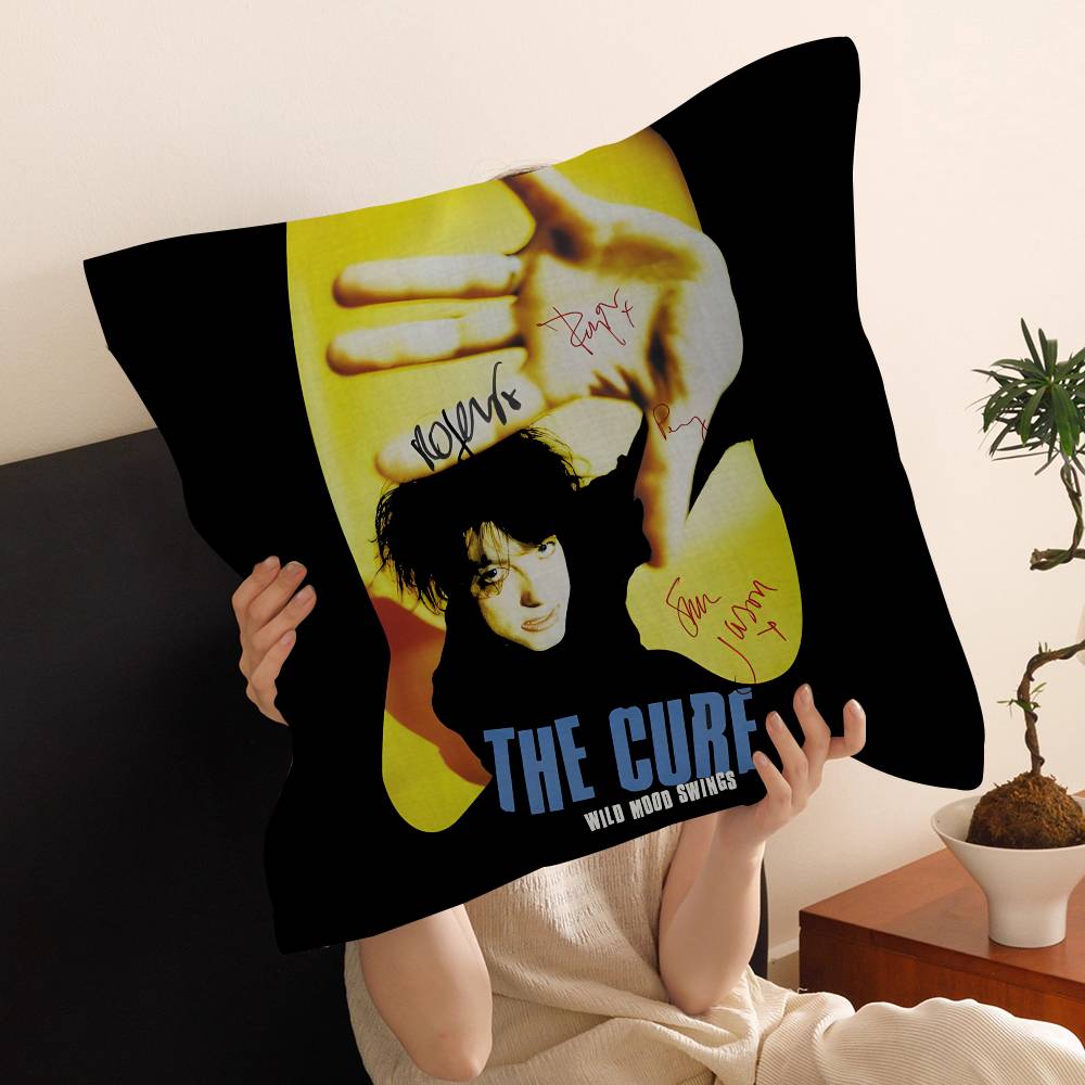 The Cure Rock Band Office Cushion Pillowcase Car Cushion CoverXCM Lumbar Pillowcase Sofa Pillowcover