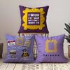 Classic F-Friends Tv Show Anime Pillow Case Pattern Printing Pillowcase Living Room Sofa Cushion Cover Bedroom Room Decor