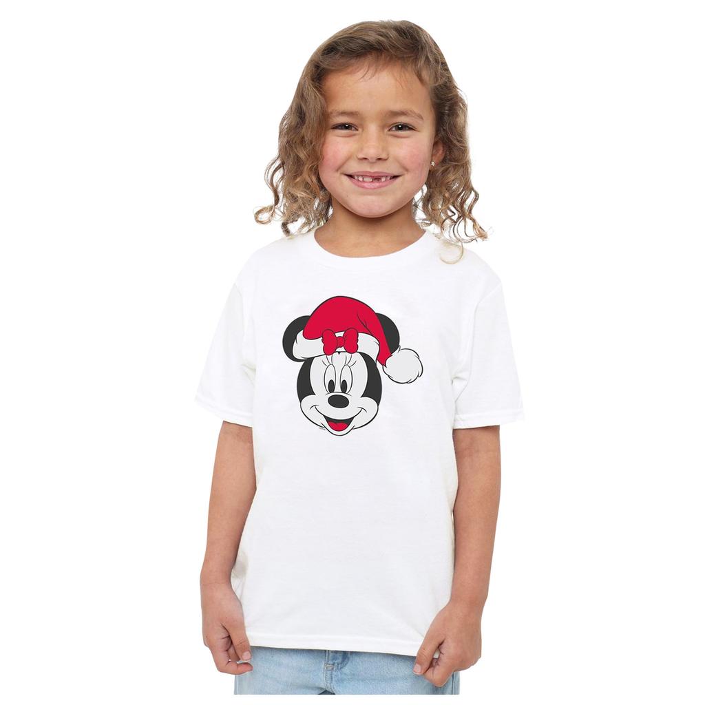 Disney Dětský/Dětský klobouk Minnie Mouse Vánoční tričko