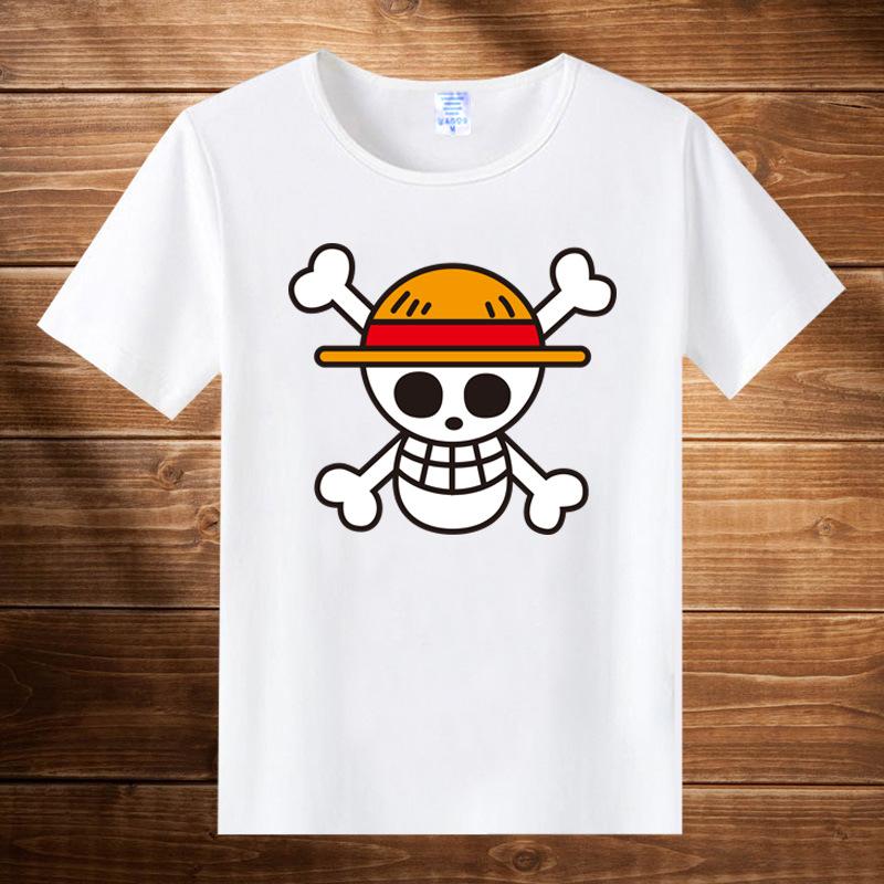 2026 Summer ONE PIECE Luffy Chopper Printed Loose Shortsleeved Cotton Tshirt Tide Pure Cotton Unisex Parentchild Clothing